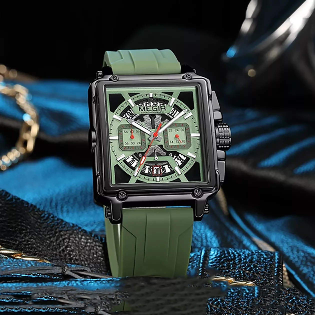 ساعت مچی عقربه ای مگیر مدل  MN2233GBG Silicon Professional Edition