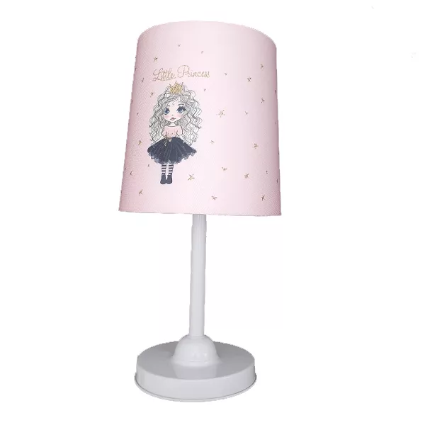 لوستر کودک مدل پرنسس کد 4021119 به همراه آباژور و چراغ خواب و ساعت