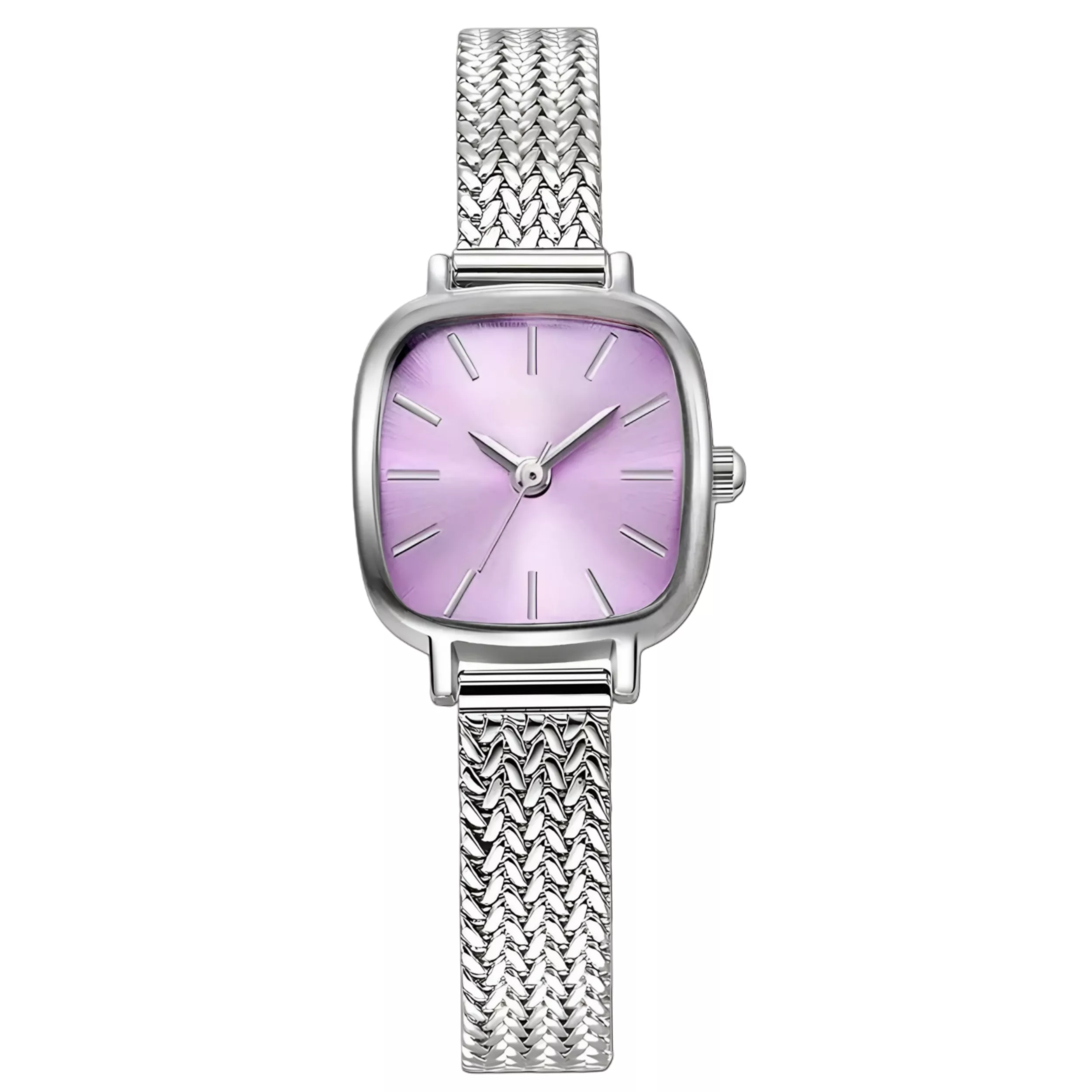 ساعت مچی عقربه‌ای کوارتز زنانه مدل مینیمال کلاسیک بند حصیری کد ۲