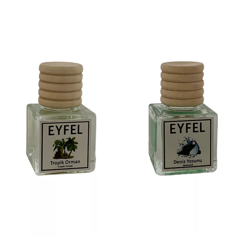 خوشبوکننده خودرو مدل جنگل استوایی و جلبک دریایی حجم 10 میلی لیتر مجموعه 2 عددی