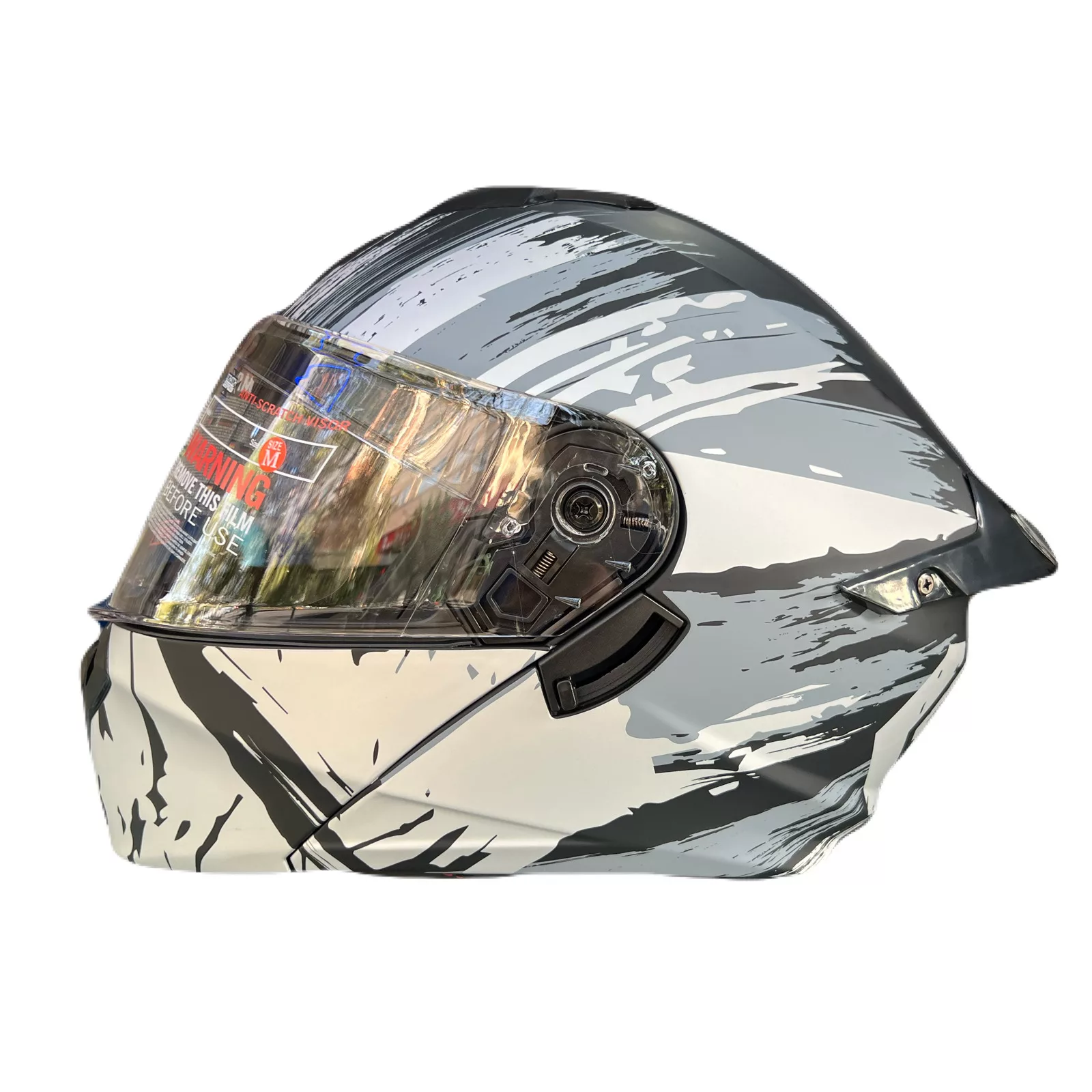 کلاه کاسکت چانه‌ متحرک Ma2 مدل 963 grey