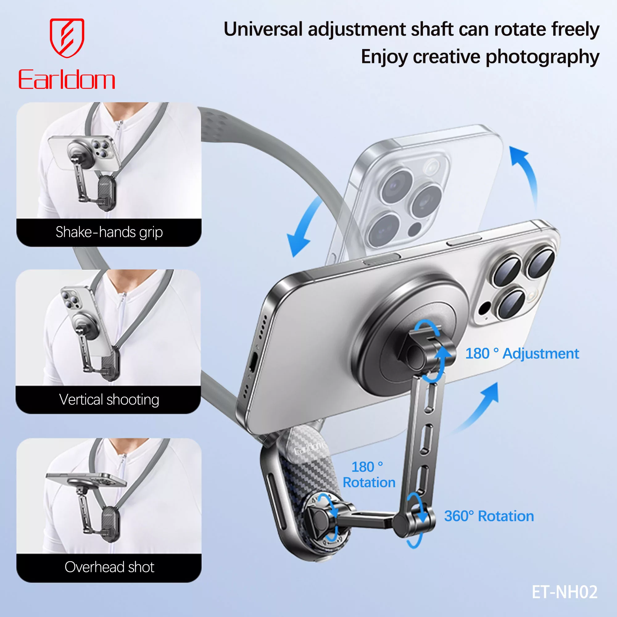 نگهدارنده گوشی موبایل گردنی ارلدام مدل NH02