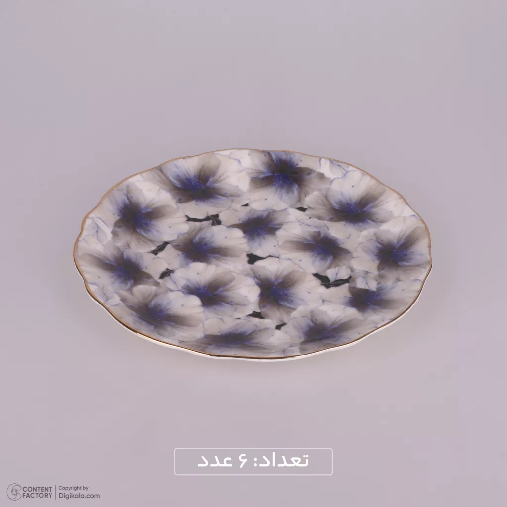 سرویس غذاخوری 31 پارچه الیزابت طرح ویولت مدل ملبورن