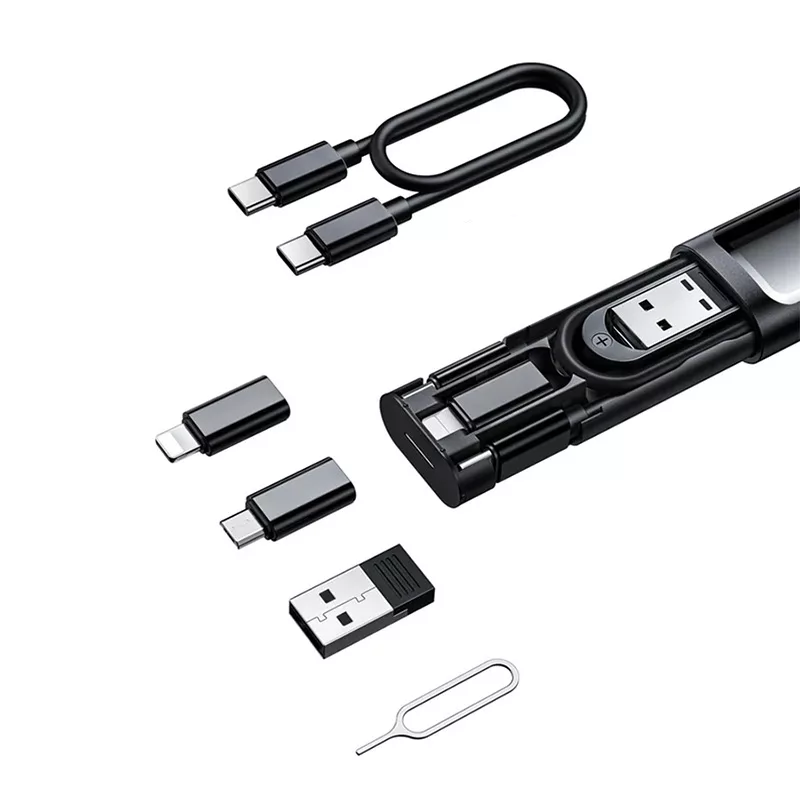 کابل تبدیل USB-C/USB به Lightning/USB-C/Micro USB مک‌ دودو مدل Box با طول 0.3 متر
