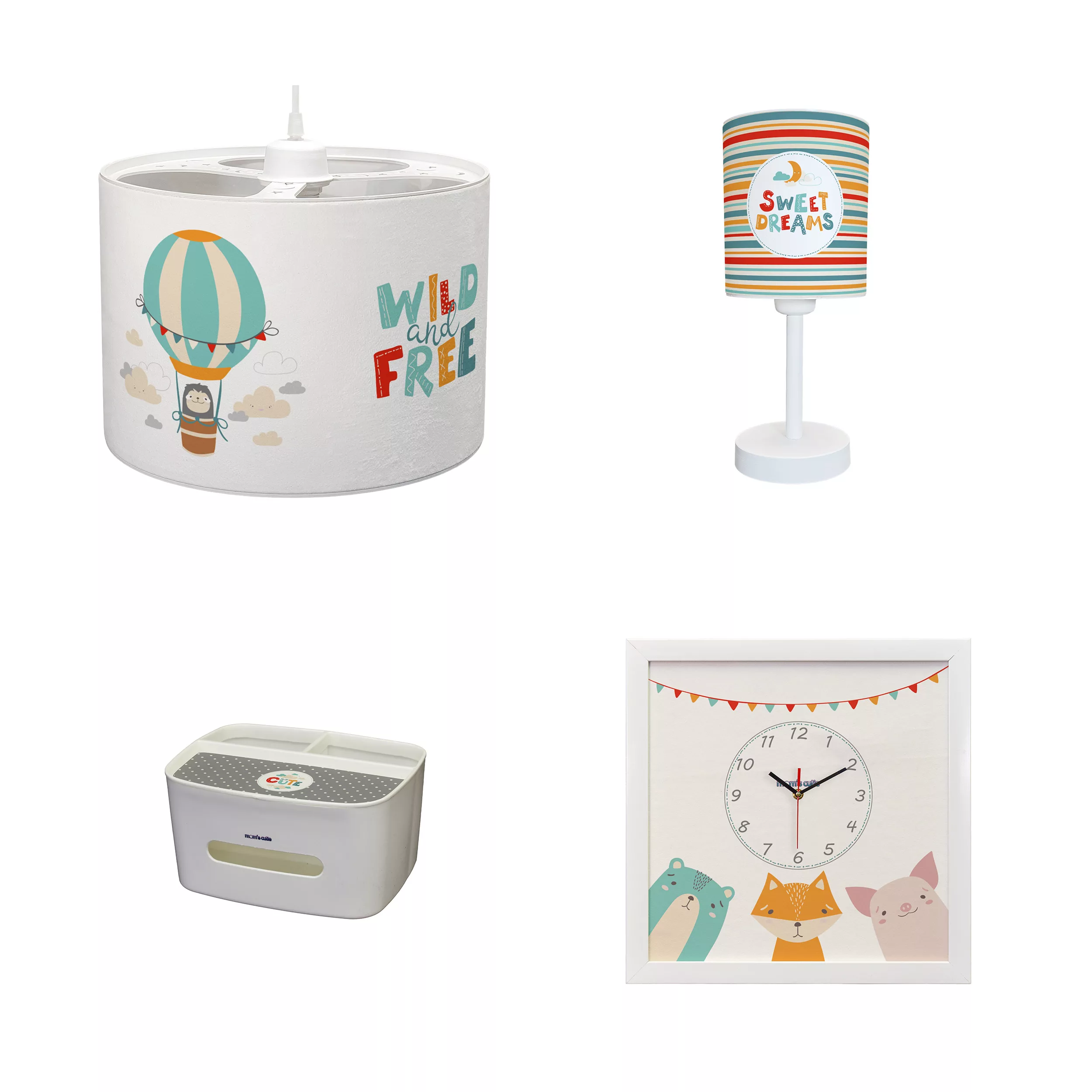 ست لوستر کودک مامز کیوتی مدل PL-87 بسته 4 عددی