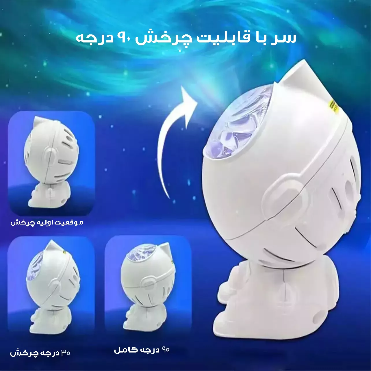 چراغ خواب اتاق کودک مدل فضانورد مینی کد starry sky-12RGB