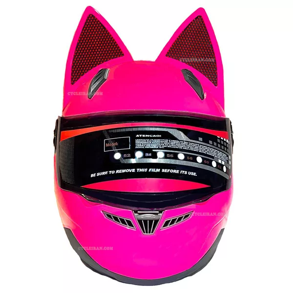 کلاه کاسکت نوترینوس مدل دخترانه خرگوشی فک ثابت