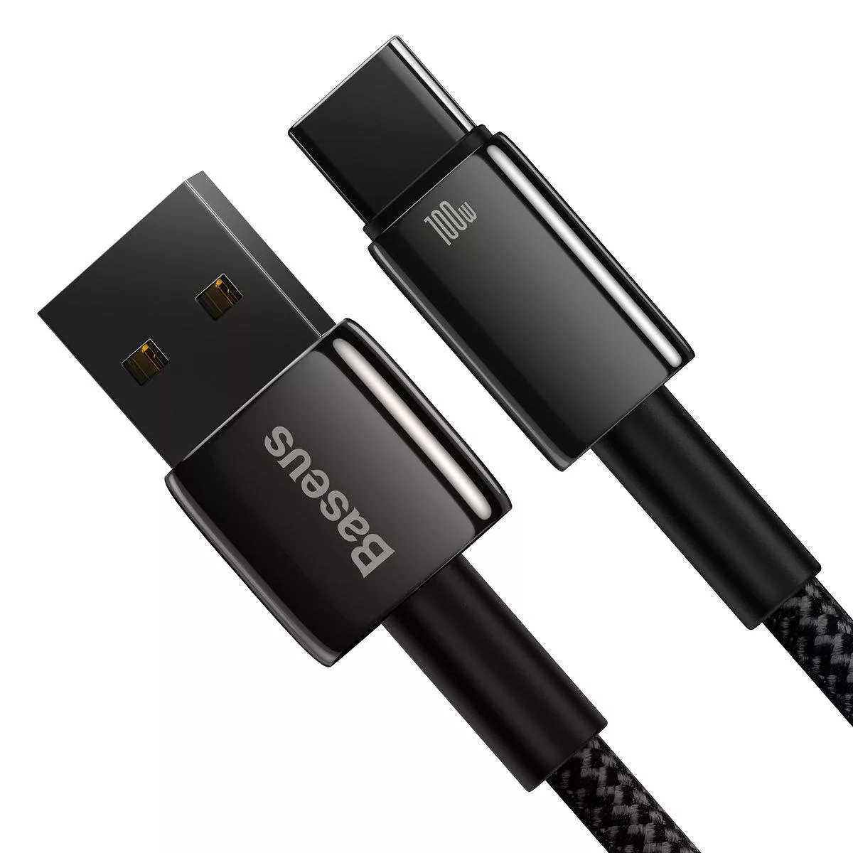 کابل تبدیل USB به USB-C باسئوس مدل Tungsten Gold 100W طول 1 متر