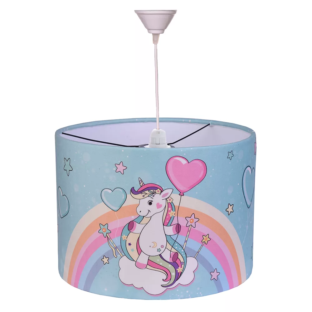 لوستر اتاق کودک مدل تکشاخ یونیکورن