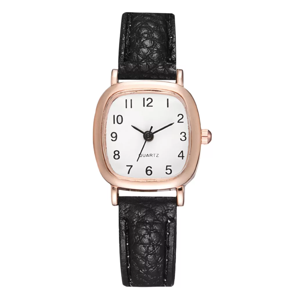 ساعت مچی عقربه ای زنانه مدل کلاسیک بند چرم کد 2