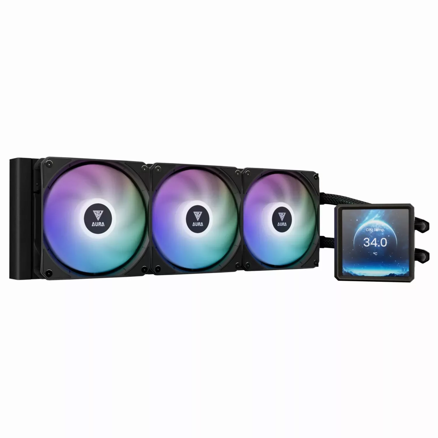 سیستم خنک‌کننده آبی گیم دیاس مدل LCD GL360 BK