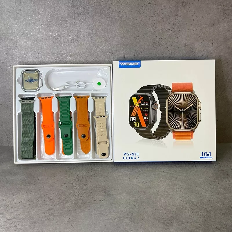 ساعت هوشمند 2.05 اینچی ویسمی مدل WS-X20ULTRA3 با بند سیلیکونی