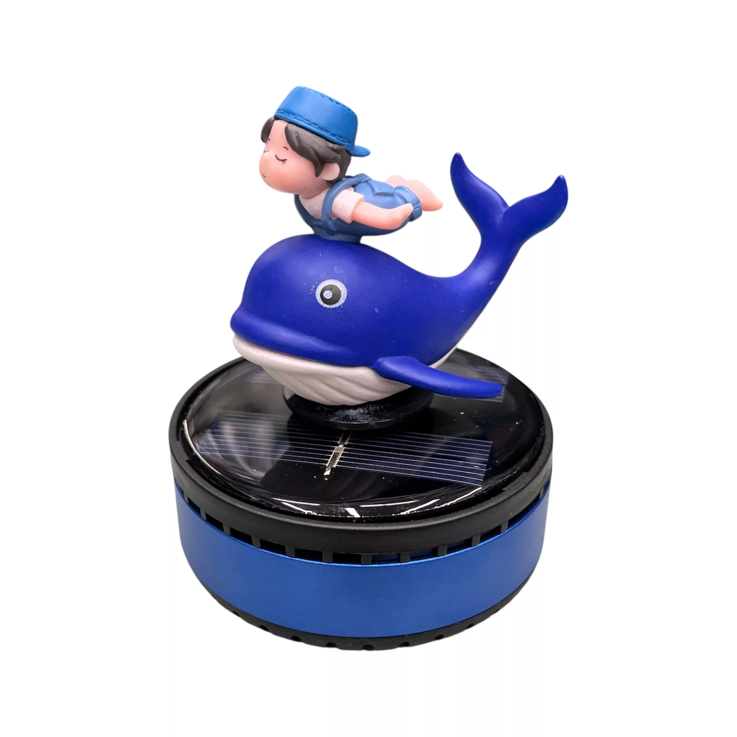 خوشبوکننده خودرو مدل خورشیدی سولار چرخشی عروسکی نهنگ  کد B-L-E