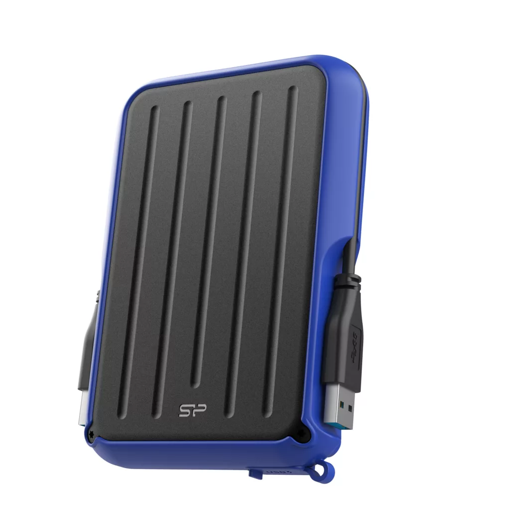 هارد اکسترنال سیلیکون پاور مدل Armor A66 ظرفیت یک ترابایت دارای رابط USB Type-A 3.2