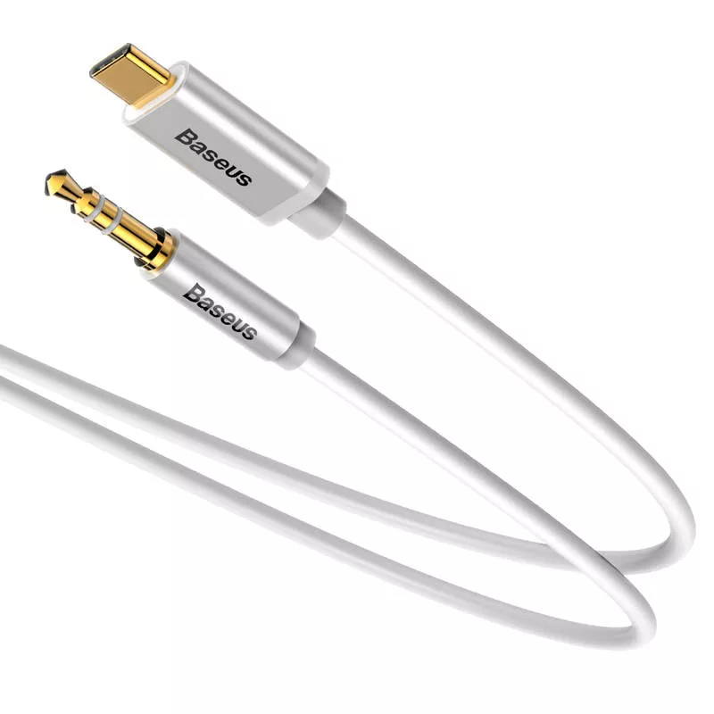 کابل تبدیل USB-C به AUX باسئوس مدل CAM01 طول 1.2 متر