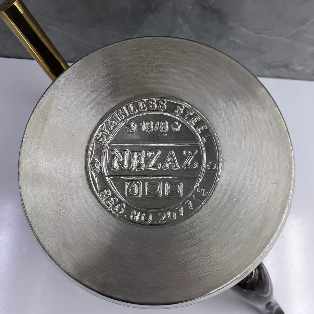 ست کتری و قوری نزاز مدل لوله دار طرح سنگ