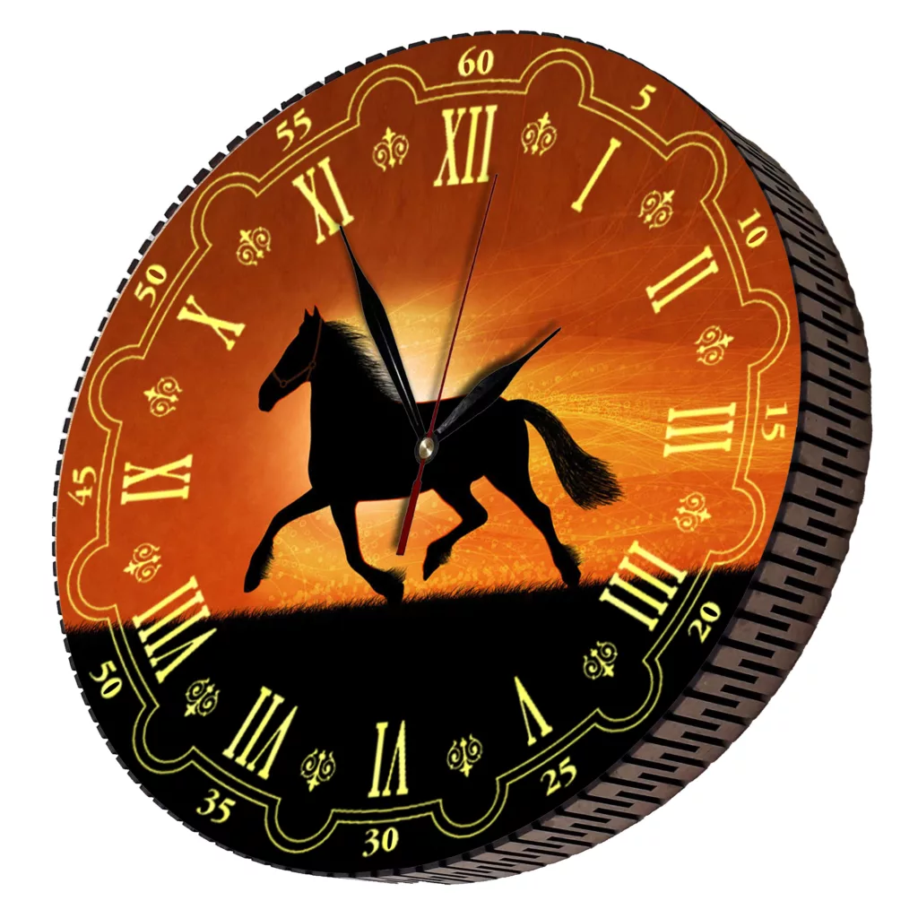 ساعت دیواری مدل اسب