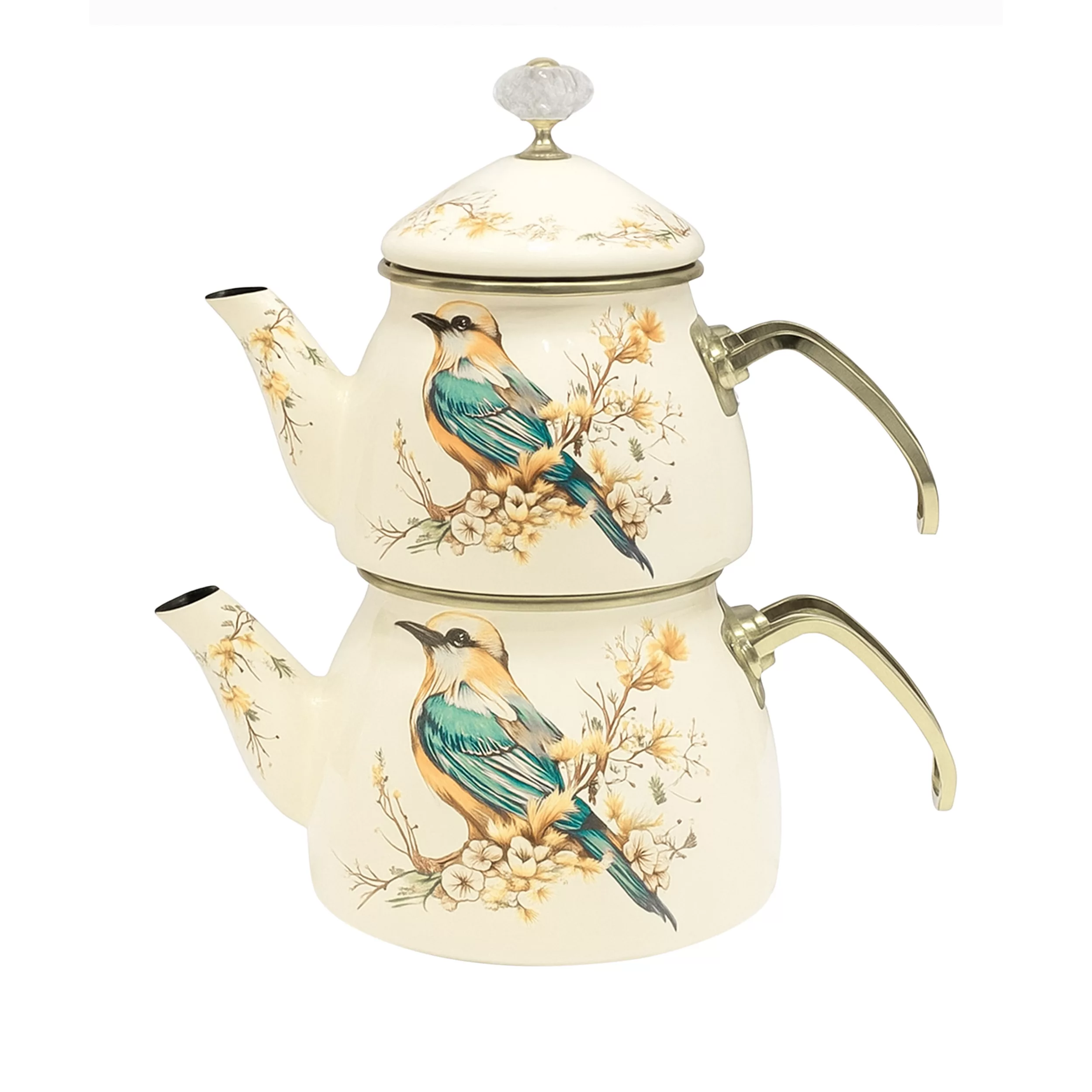 ست کتری و قوری شاهین مدل P - 4964282 گنجایش کتری 2.1 لیتر گنجایش قوری 1.1 لیتر