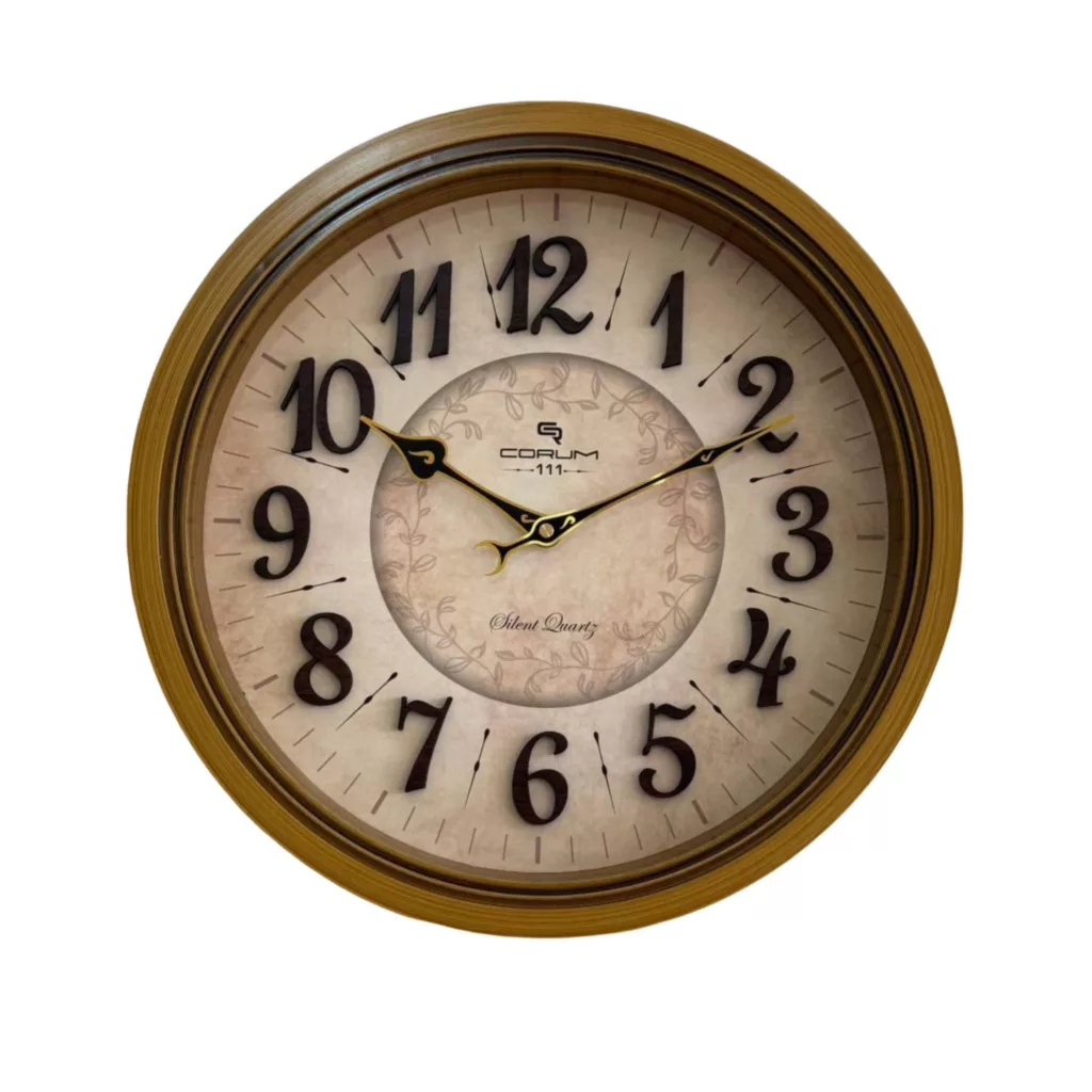 ساعت دیواری کوارتز کروم مدل 111