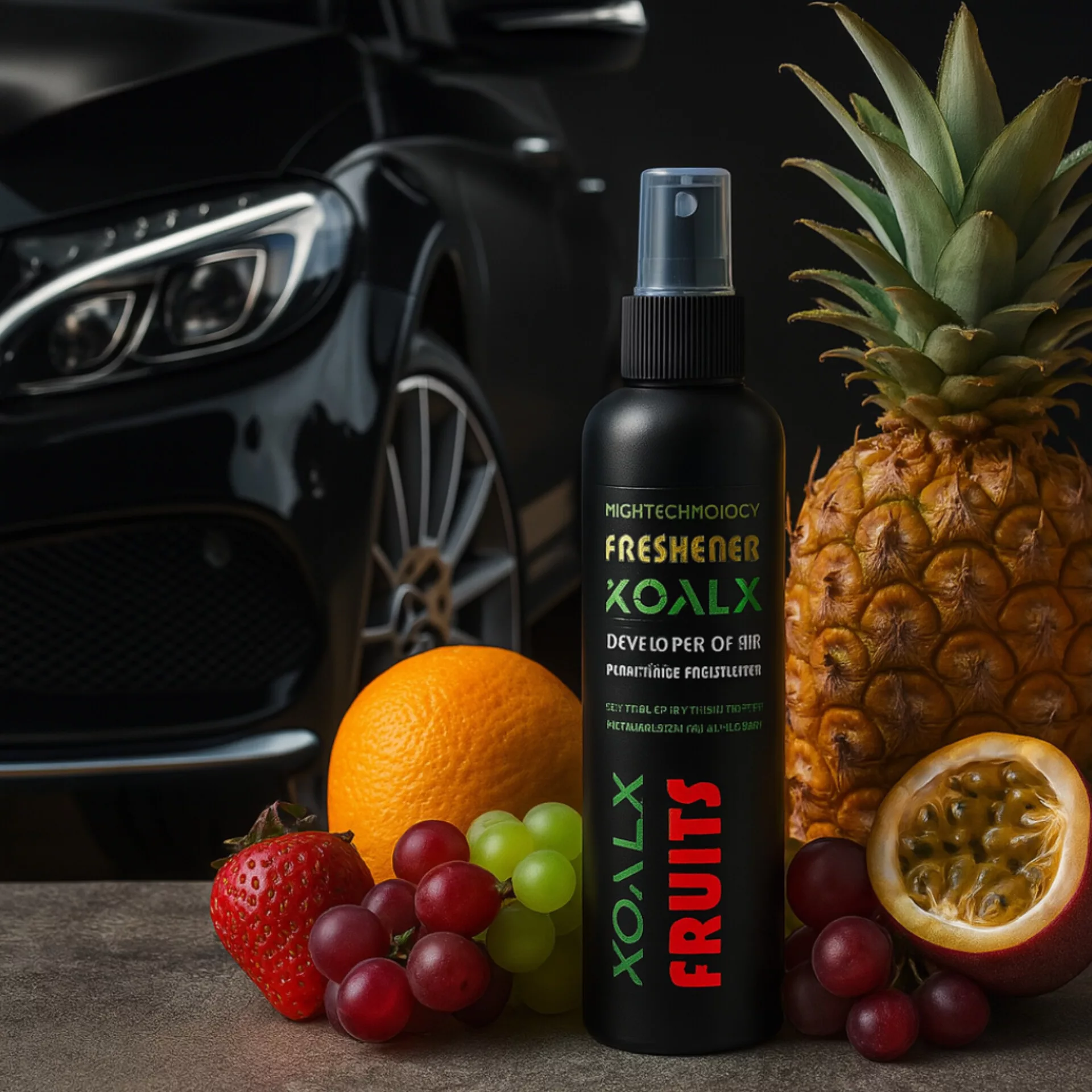 اسپری خوشبو کننده خودرو کوال ایکس مدل میوه ای حجم 250 میلی لیتر