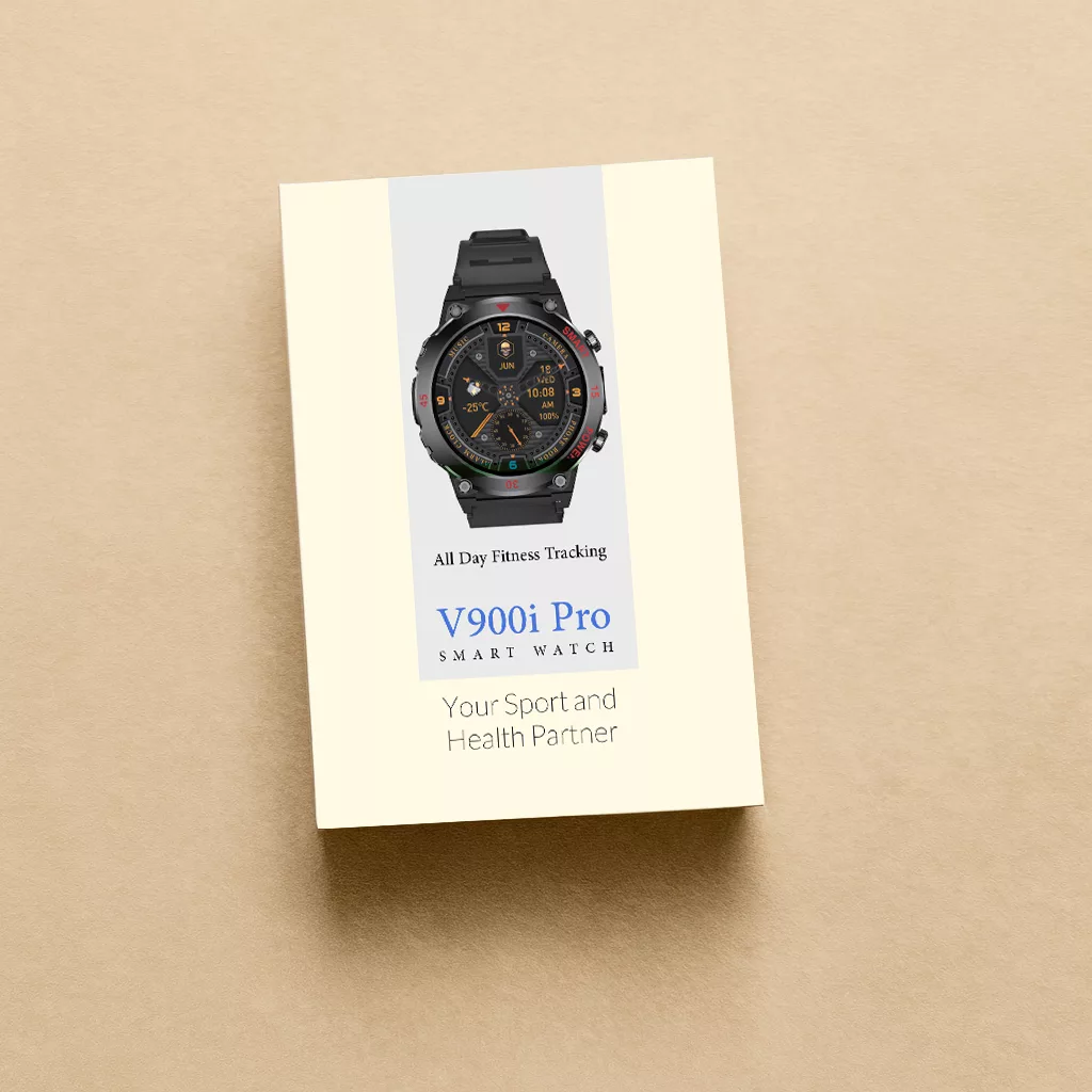 ساعت هوشمند 48 میلیمتری مدل V9OOiPro با سیلیکـونی