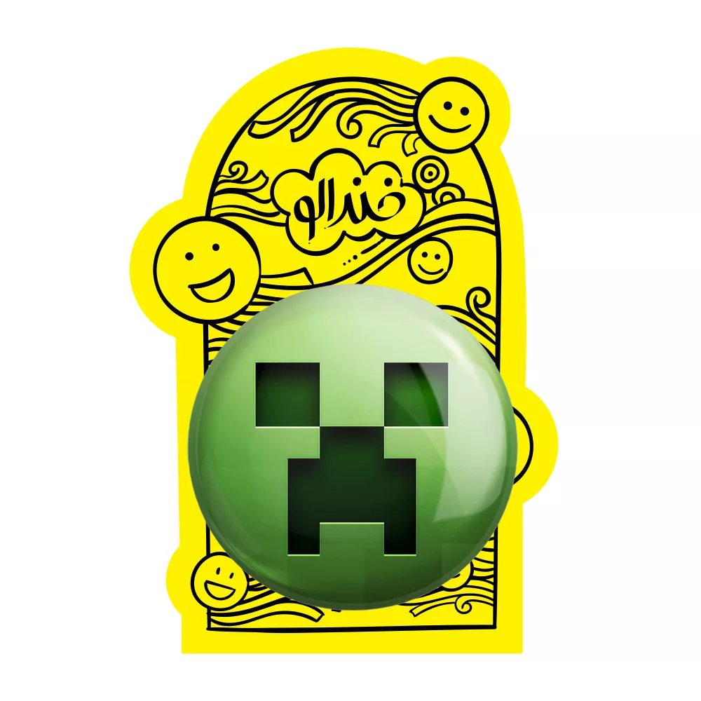 آینه جیبی خندالو مدل بازی ماینکرافت Minecraft کد 23283