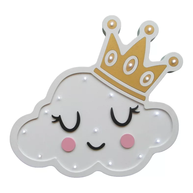 چراغ خواب کودک مدل ابر تاجدار 35