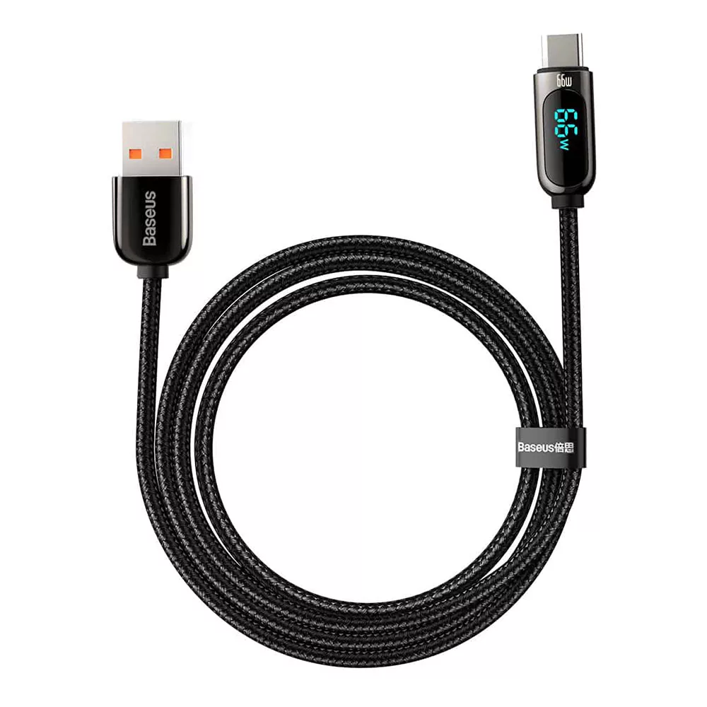 کابل تبدیل USB به USB-C باسئوس مدل CATSD-M Type-C 66W 6A طول 1 متر
