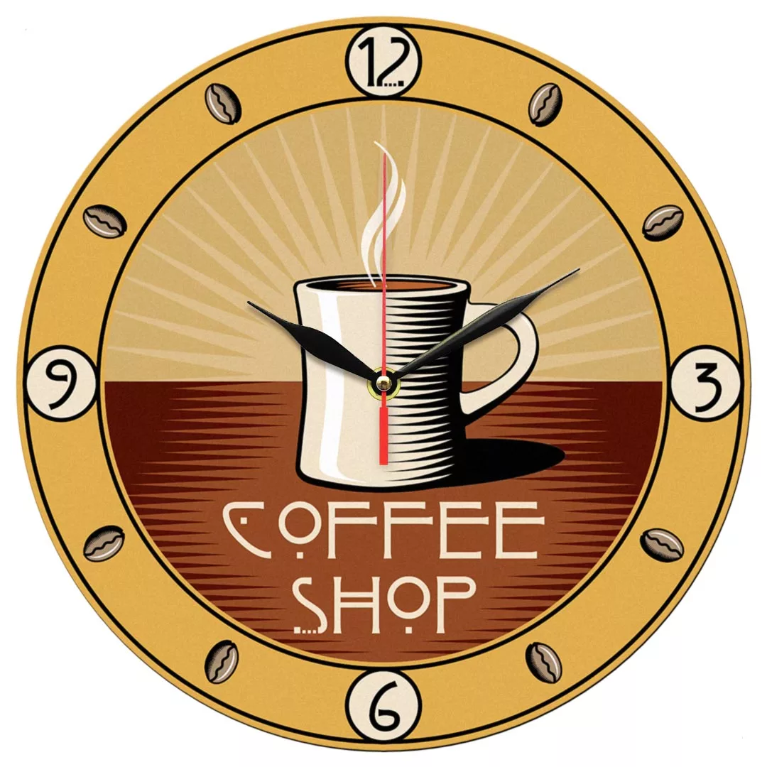 ساعت دیواری طرح فنجان قهوه کد 1225 ساعت دیواری طرح فنجان قهوه کد 1225