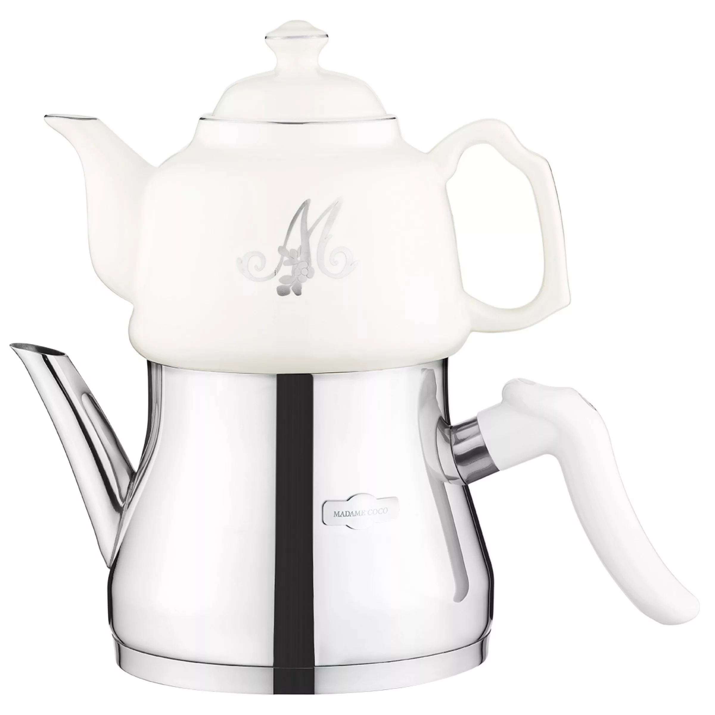 ست کتری و قوری مادام کوکو مدل Matera گنجایش کتری ۲.۵ لیتر گنجایش قوری ۱ لیتر