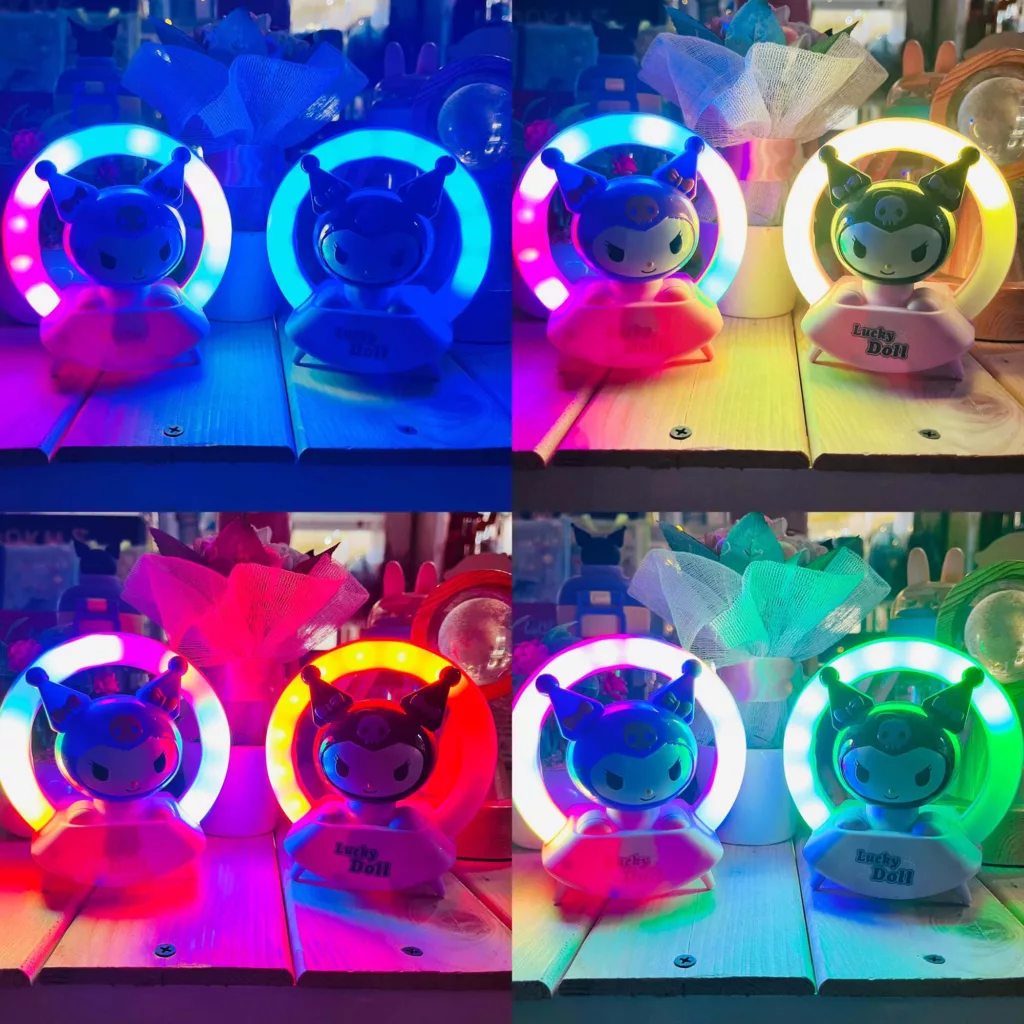 چراغ خواب اتاق کودک مدل رینگ لایتی کرومی کد 01