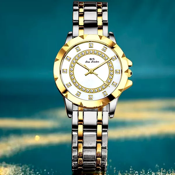ساعت مچی عقربه ای زنانه بی اس مدل لاکچری کد BS11