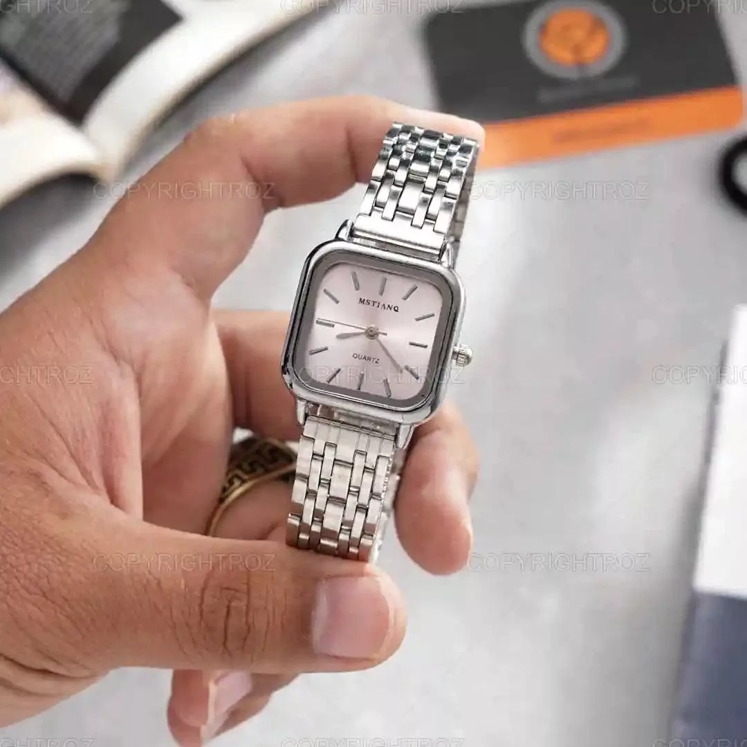 ساعت مچی عقربه ای زنانه مدل استیل کد 028
