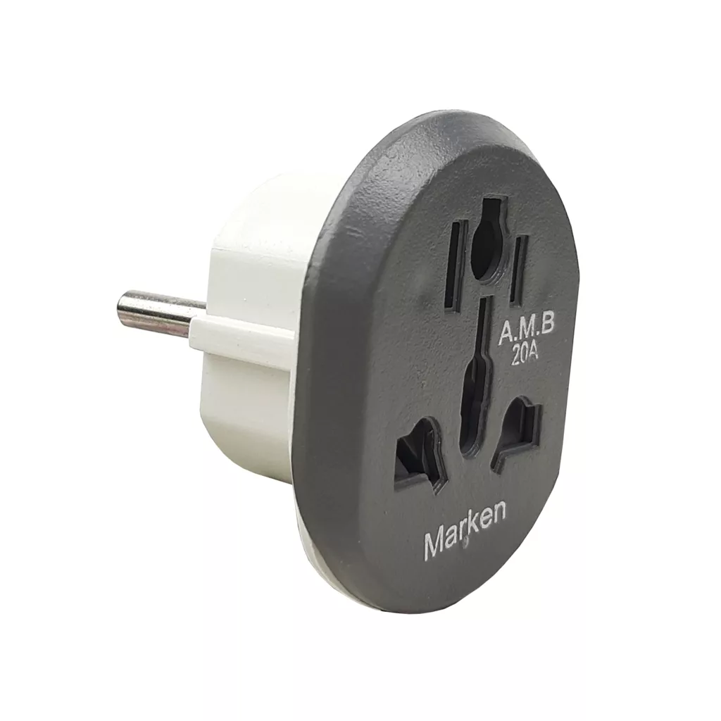 دو شاخه تبدیل برق 3 به 2 مارکن مدل هیرو پاور کد 20A مجموعه 10 عددی