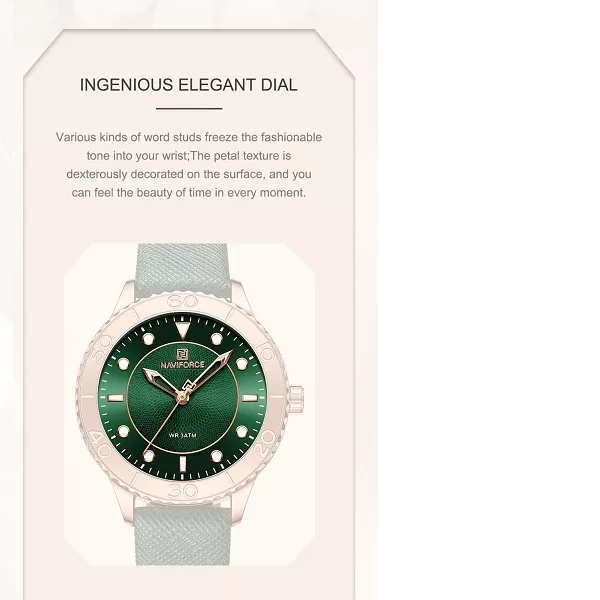 ساعت مچی عقربه ای زنانه نیوی فورس مدل 5020GN