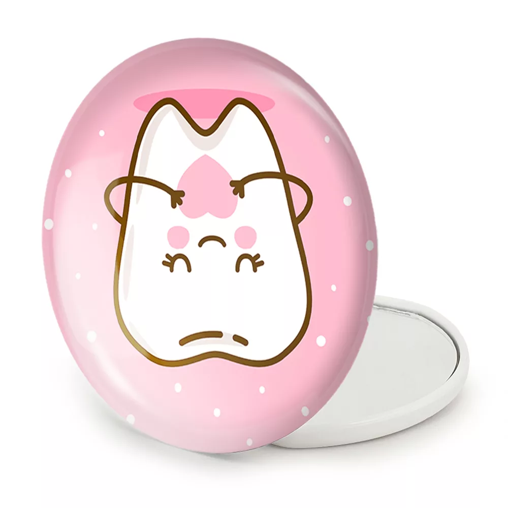 آینه جیبی خندالو طرح دندان و دندان پزشکی کودکانه مدل تاشو کد 36724