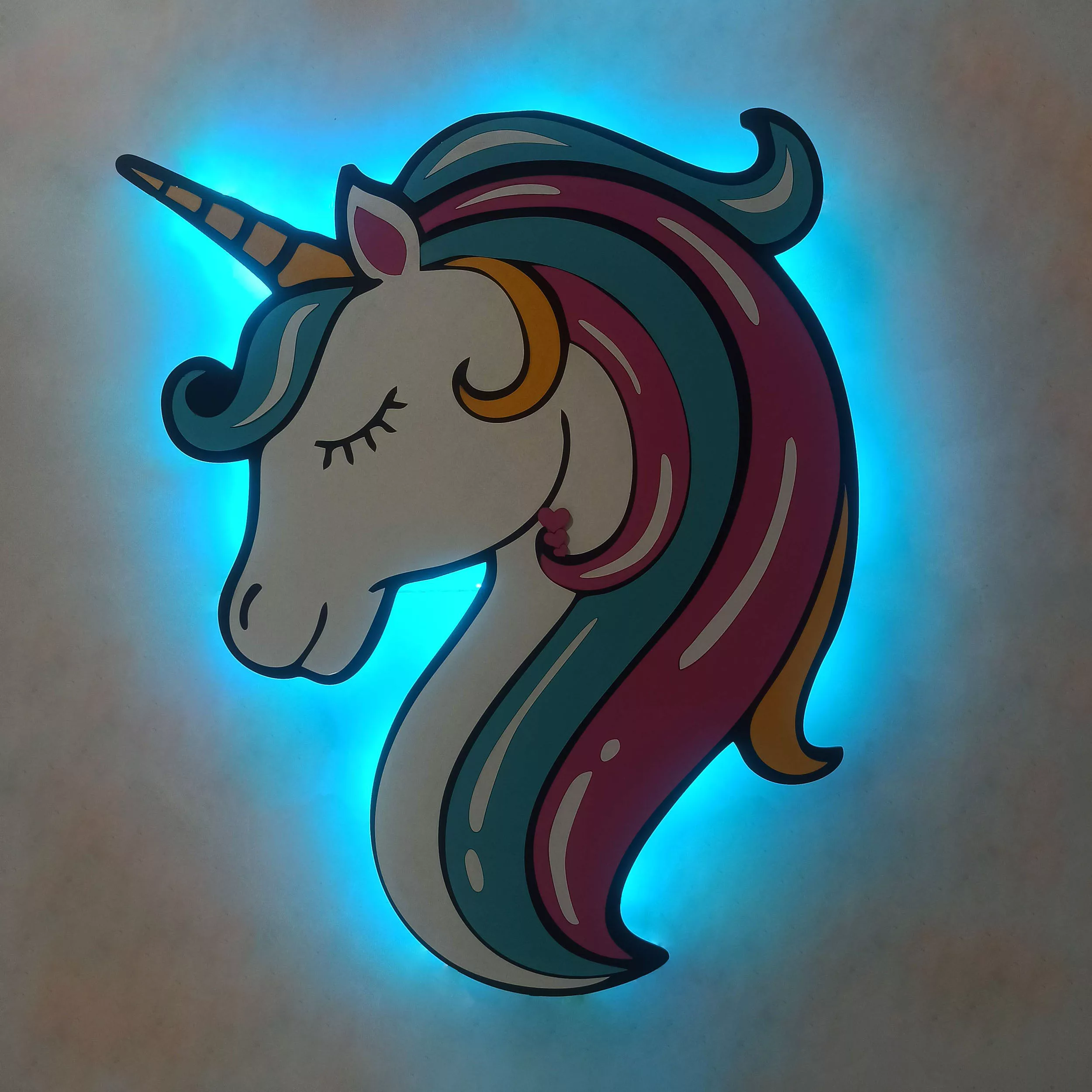 چراغ خواب اتاق کودک مدل اسب تک شاخ