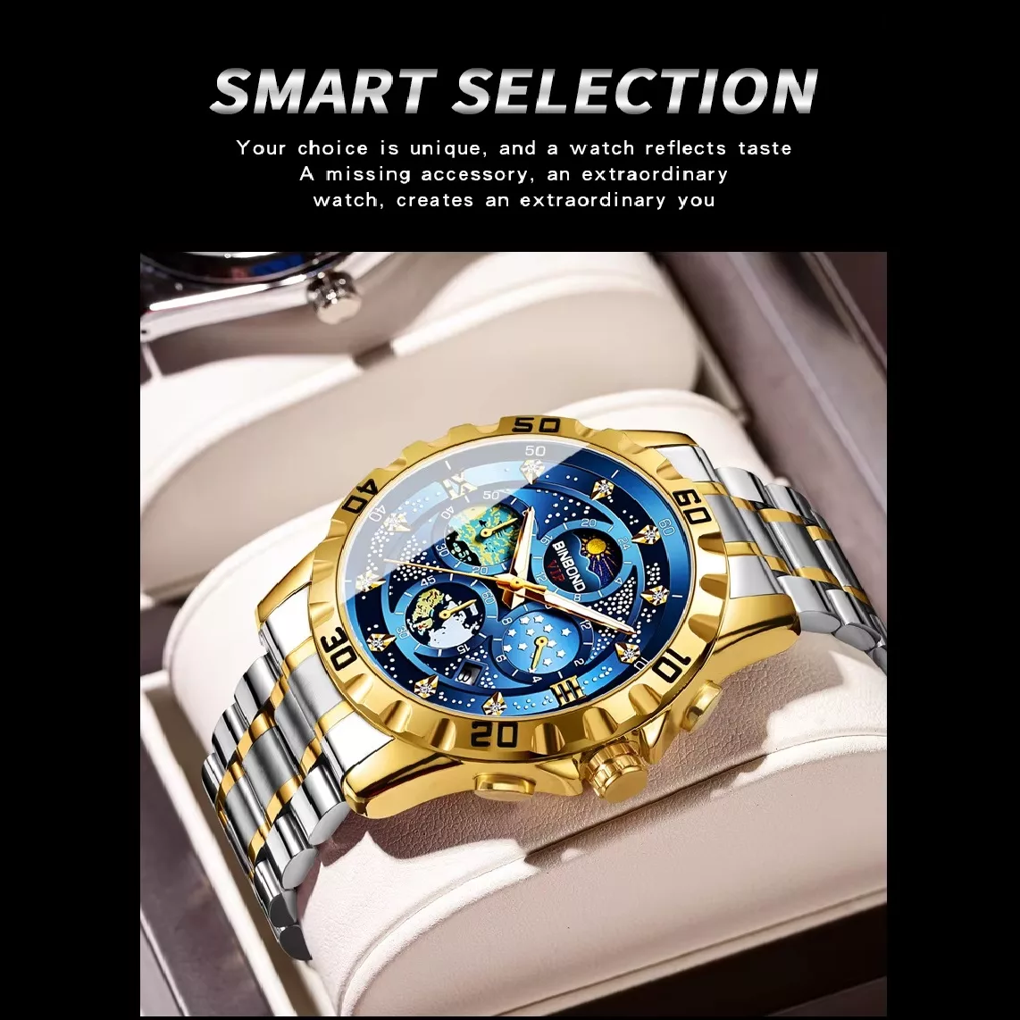 ساعت مچی عقربه‌ای مدل Masculinoo Luminous