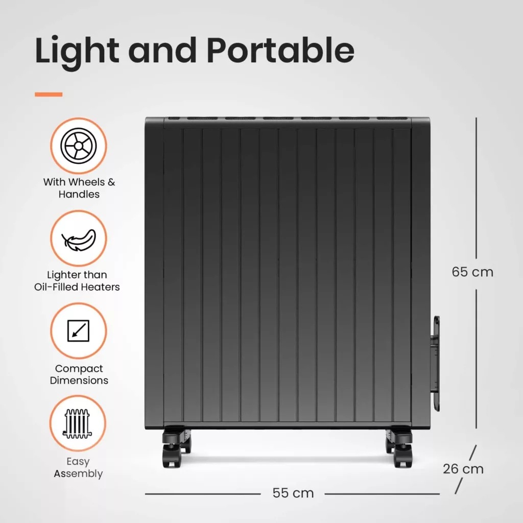 شوفاژ برقی پنلی پرو بریز مدل PB-H14B-EU