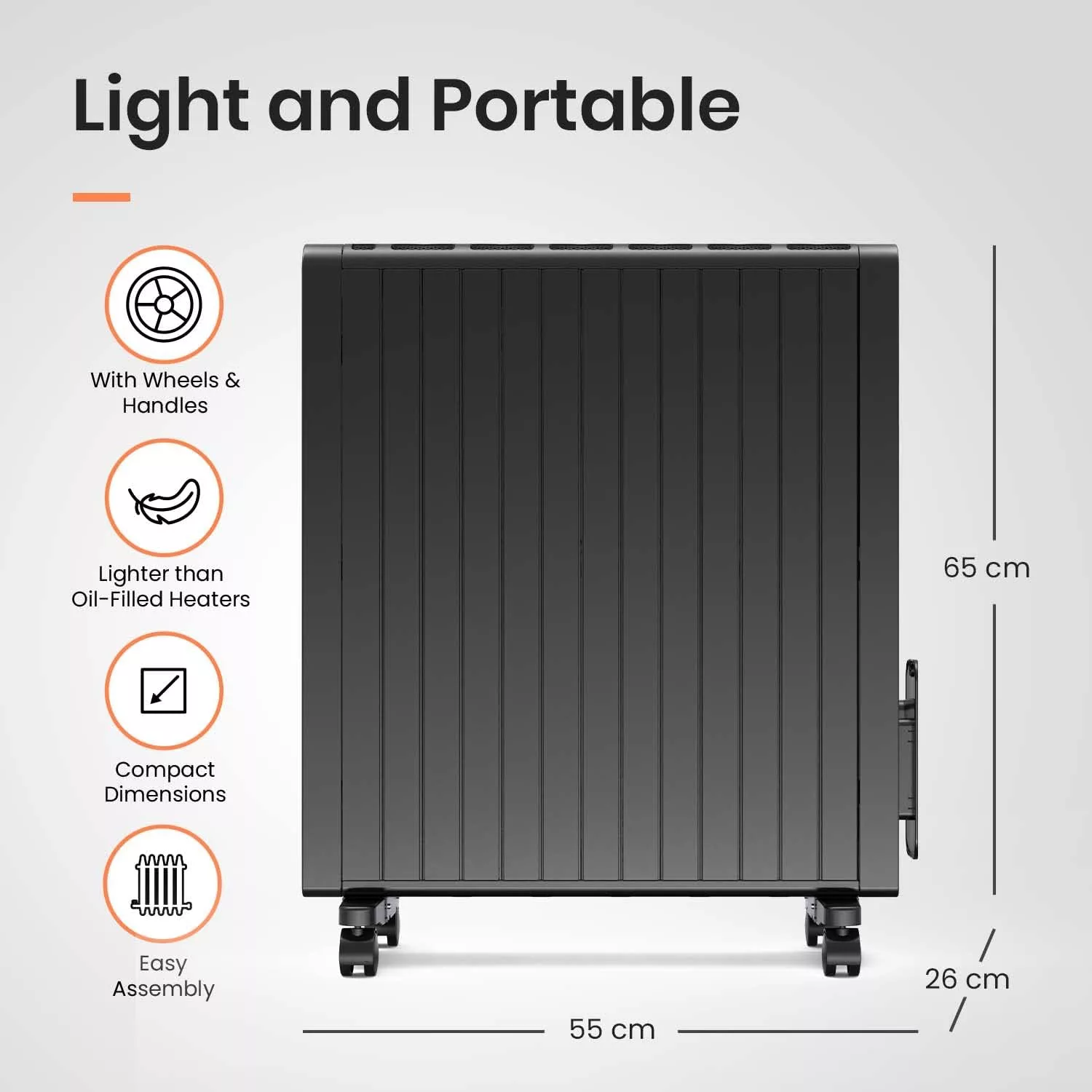 شوفاژ برقی پنلی پرو بریز مدل PB-H14B-EU