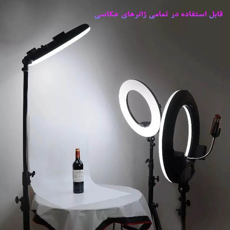 نور ثابت ال ای دی هیرو مدل Professional 100W FE480 به همراه سه پایه