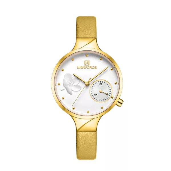ساعت مچی عقربه ای زنانه نیوی فورس مدل NF5001 GWY