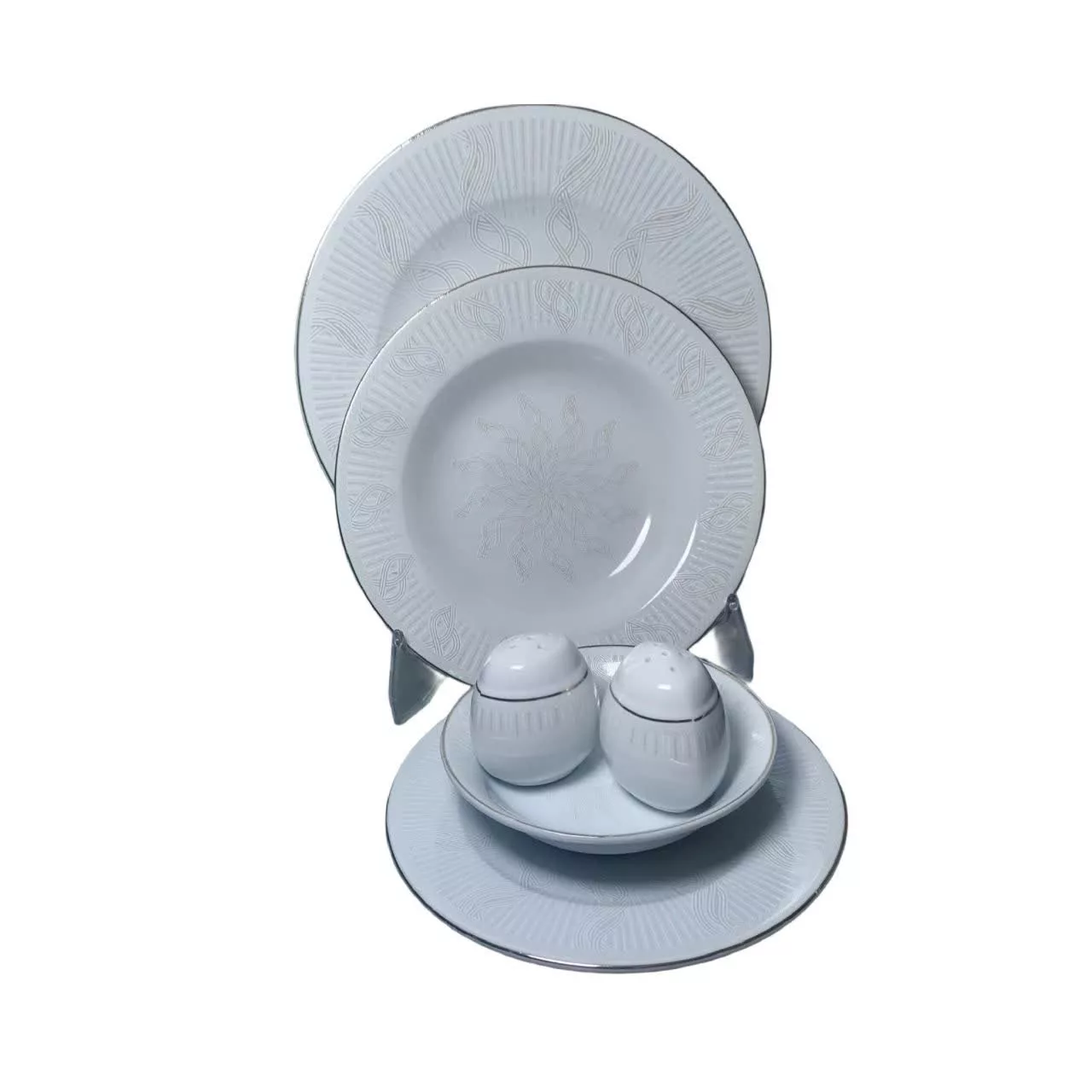 سرویس غذاخوری 28 پارچه 6 نفر مقصود مدل آکامانا لوستر