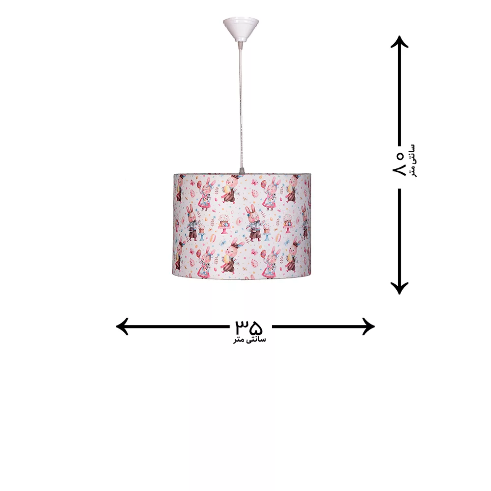 آباژور رومیزی کودک مدل خرگوش مجموعه 2 عددی