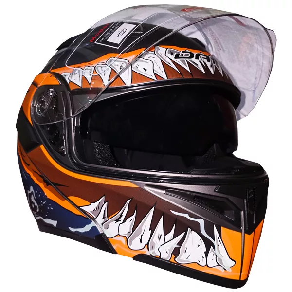 کلاه کاسکت دی ای وان مدل فک متحرک عینکدار کد DA_101