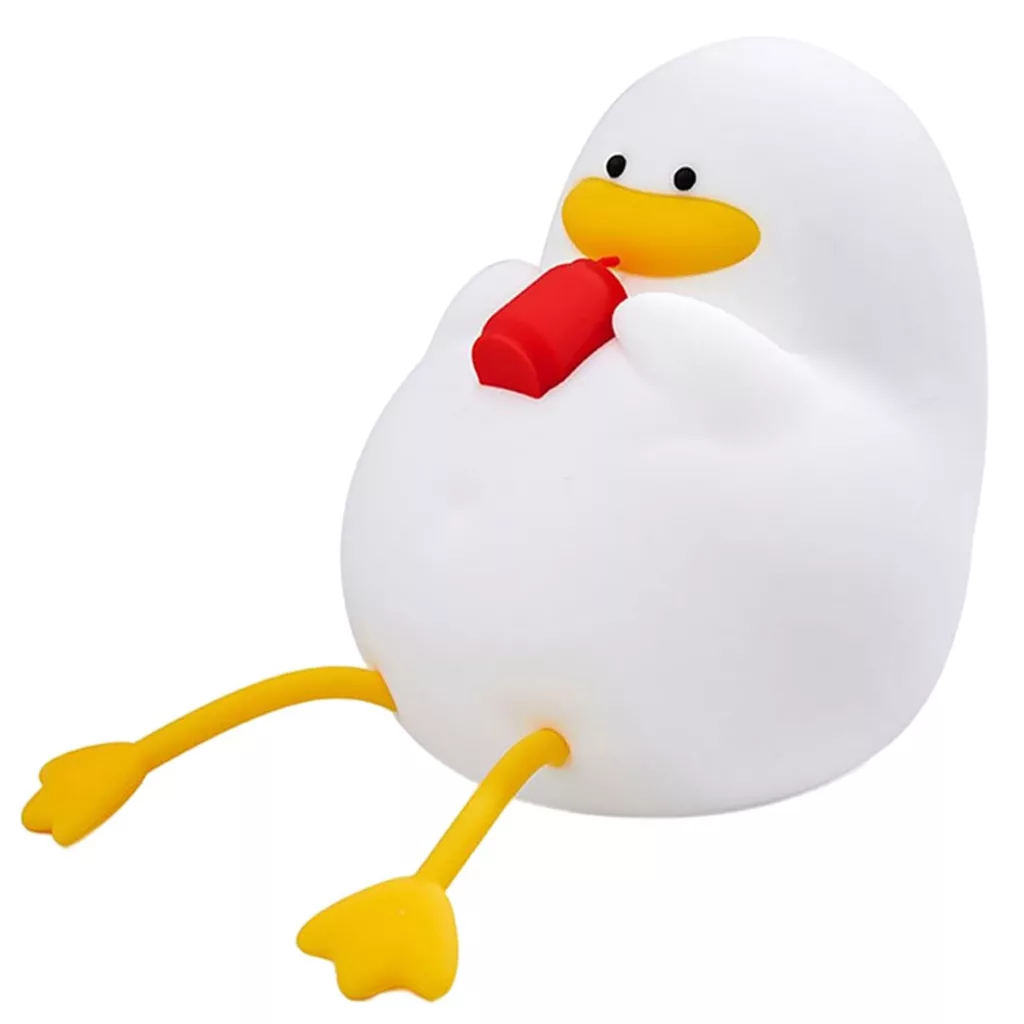 چراغ خواب کودک مدل سیلیکونی لمسی طرح جوجه اردک