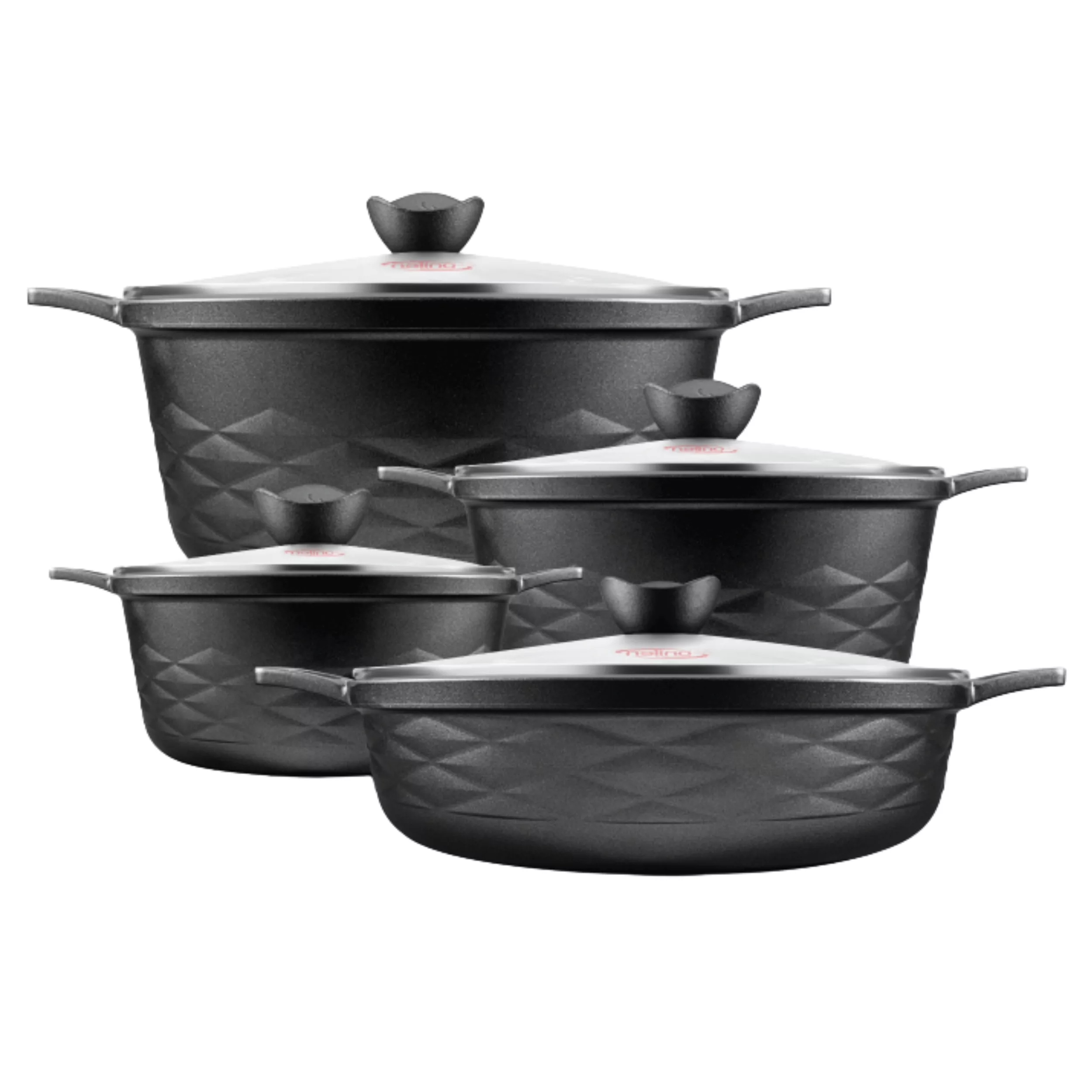 سرویس قابلمه و تابه 8 پارچه گرانیتی نالینو مدل الیتا