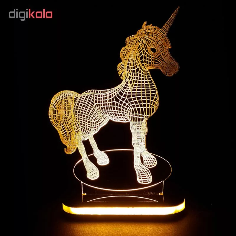 چراغ خواب کودک طرح اسب تک شاخ کد 1095