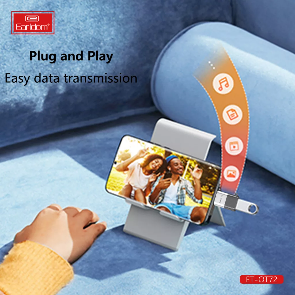 مبدل OTG USB3 به USB-C ارلدام مدل OT72