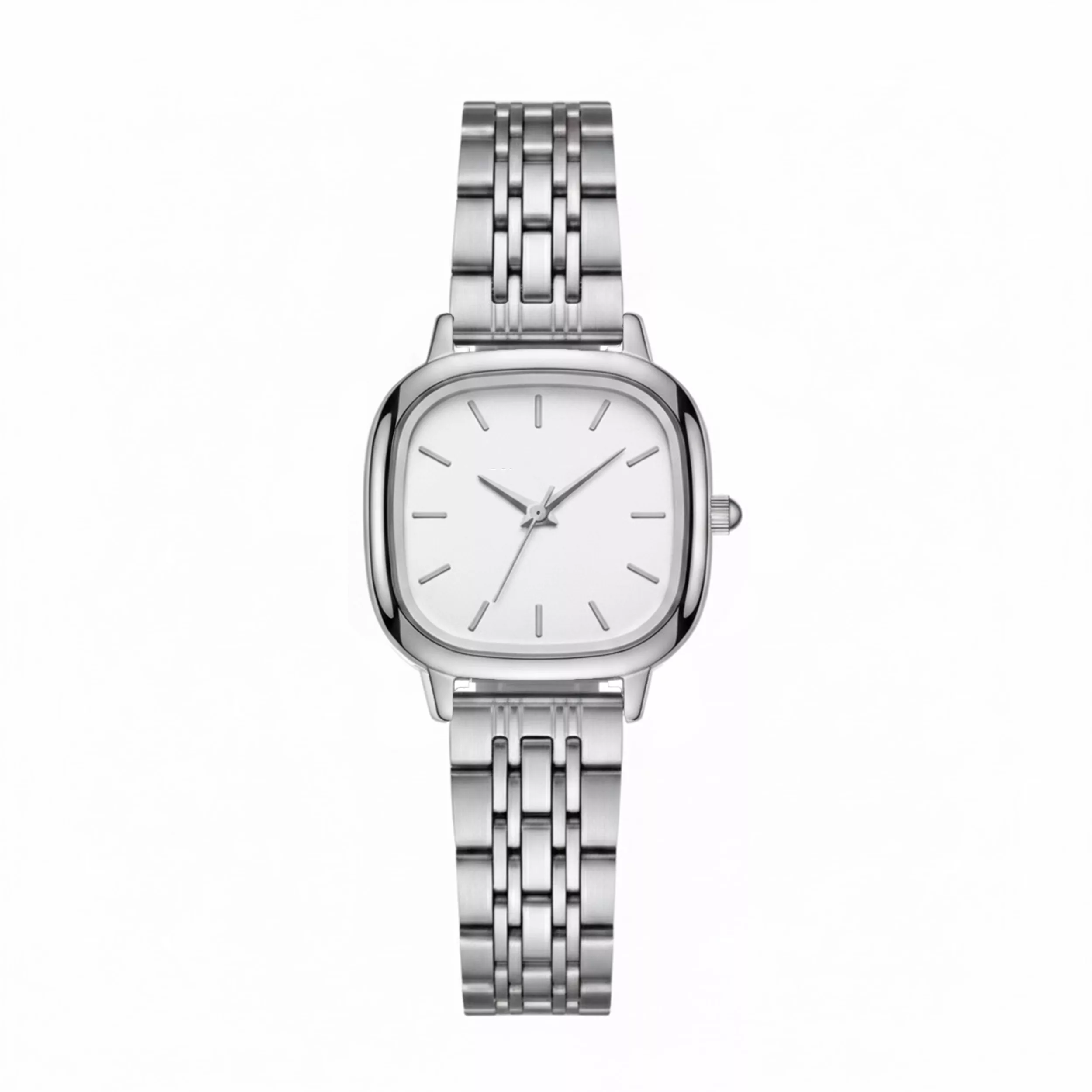 ساعت مچی عقربه‌ای کوارتز زنانه مدل مربع گرد کلاسیک کد 124A